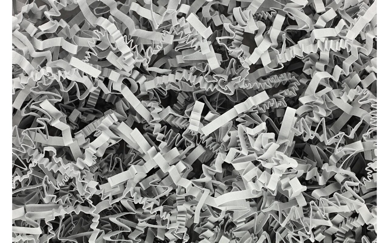 Essentials by Leisure Arts Crinkle Shred Bag, Gray, 2oz Shredded Paper Filler, Crinkle Cut Paper Shred Filler, Box Filler, Shredded Paper for Gift Box, Paper Crinkle Filler, Box Filling